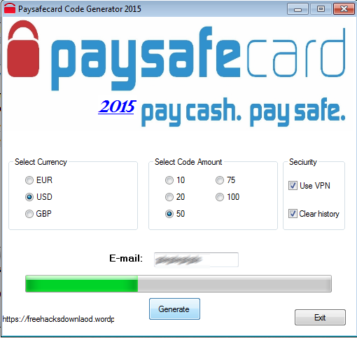 paysafecard codes generator